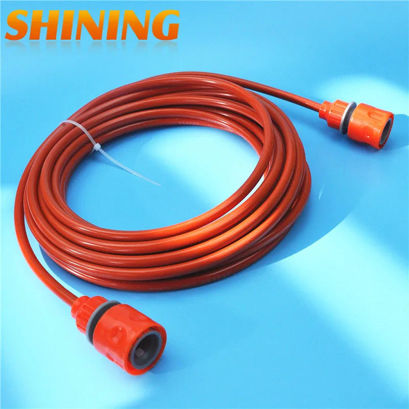 25 Feet 8m Orange PU Car Washing Garden Watering Hose Pipe With Quick Connector High Pressure Car Washer Pipeline Conduit 5*8mm