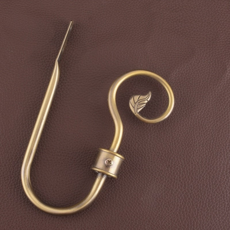 2pcs/Set Curtain Tieback Holder Hooks Tie Backs Bedroom Living Room Curtain Decoration Accessories Holdback Metal Curtain Hook