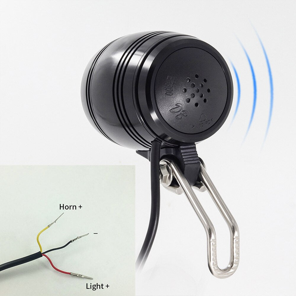 Ebike Light Different Electric Bike Headlight and E Bike Rear Light LED 6V 12V 24V 36V 48V 52V Scooter Horn and Light Switch