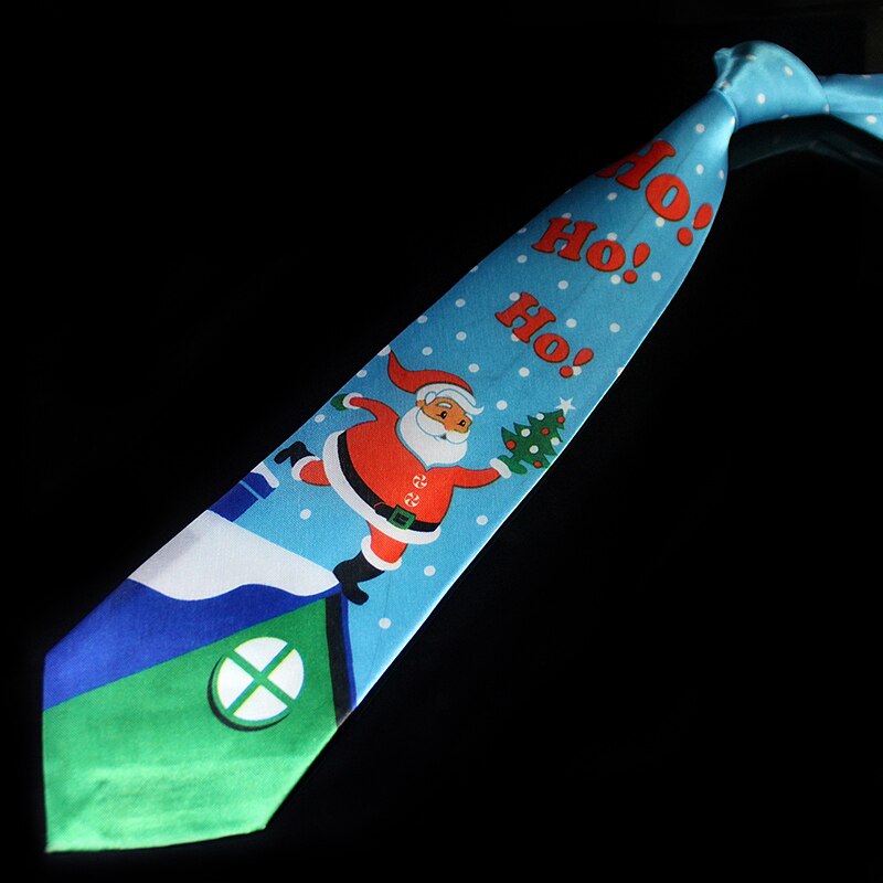 Novelty Design Christmas Ties Red Good Quality Printed Necktie Halloween Christmas Tree Snowman Elk Tie for Men Christmas