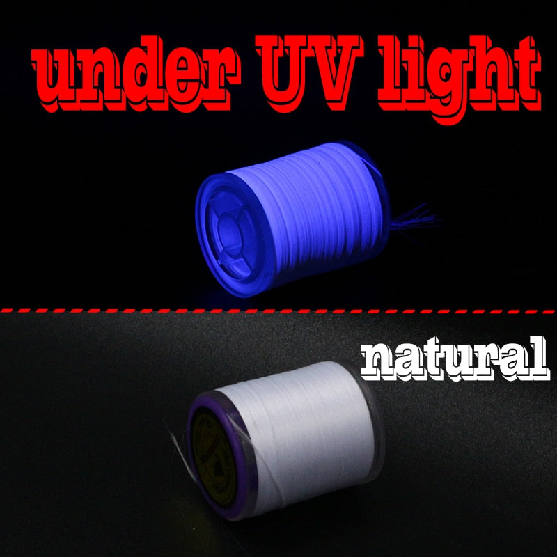 New 6 Optional UV Fluo Colors Standard 6/0 Fly Tying Thread 150D Polyester Filaments Thread Trout Bass Pike Flies Exclusive-Use