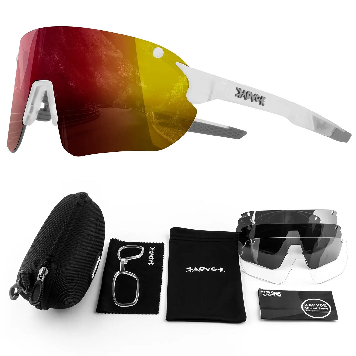 Photochromic Sports Men Sunglasses Road Cycling Glasses Mountain Bike Bicycle Riding Protection Goggles Eyewear Sport Sunglasses
