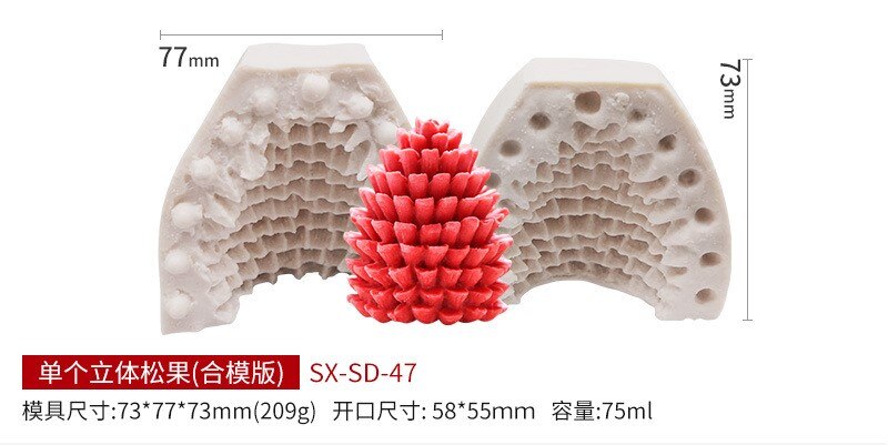 Christmas Candle Mold Christmas Tree Pine Cone Snow Snowflake Candle Mold Soap Silicone Mold