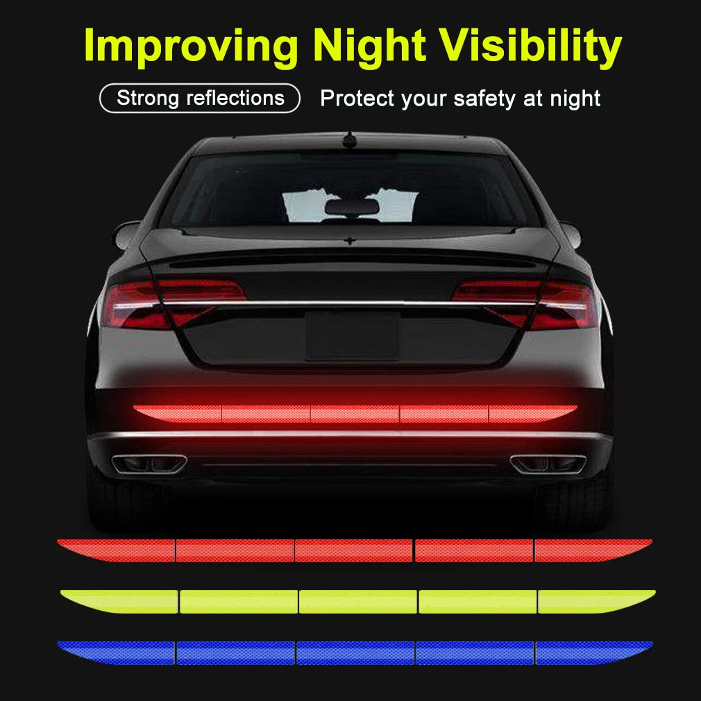 Universal 86.5*3.4cm Car Reflective Sticker Tape Car Accessories Reflective Strip Car Body Trunk Exterior Auto Accessories