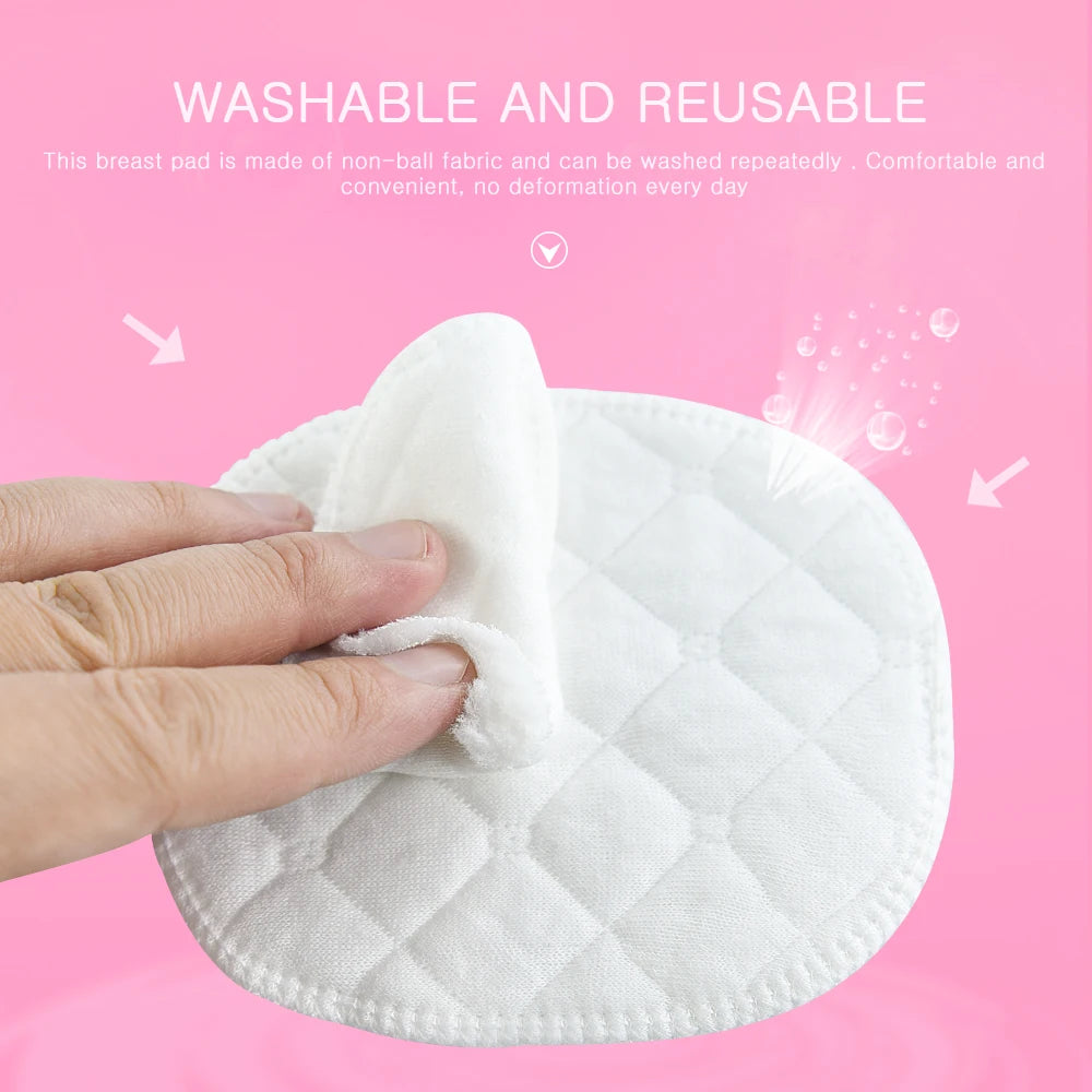 4PCS Multilayer Gauze Reusable Breast Pads Nursing Light Soft Organic Plain Washable Pad Baby Breastfeeding Accessory