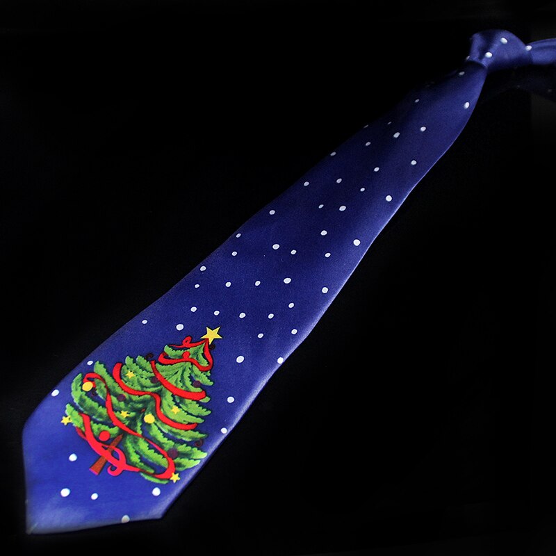 Novelty Design Christmas Ties Red Good Quality Printed Necktie Halloween Christmas Tree Snowman Elk Tie for Men Christmas