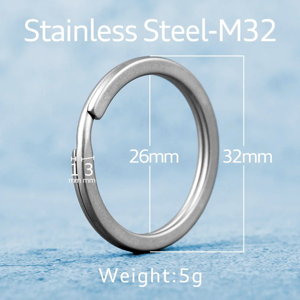 Real Titanium Keyring Super Lightweight Keychain Hanging Buckle for Car Key Ring Holder Quickdraw Tool Creative Accessories