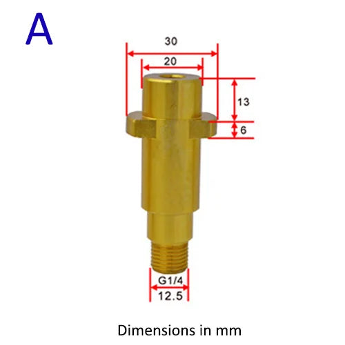 Pressure Washer Gun Lance Bayonet Adapter Snow Foam Lance Adapter High Pressure Car Washer Foam Gun Nozzle Connector for Karcher