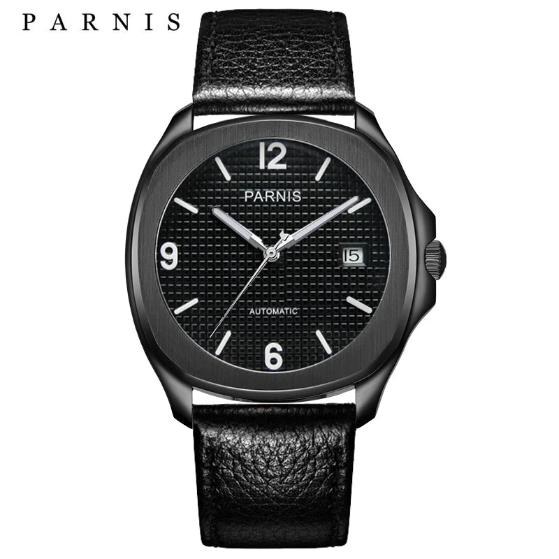 Fashion Parnis 40mm Automatic Watch Minimalist Men Miyota Sapphire Crystal Mechanical Sports Watches Relogio Masculino Man