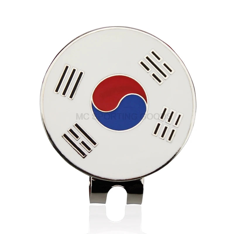 1pcs Golf Ball Maker 24 Kinds for Choice, With Golf Hat Visor Clips, Golf Marker