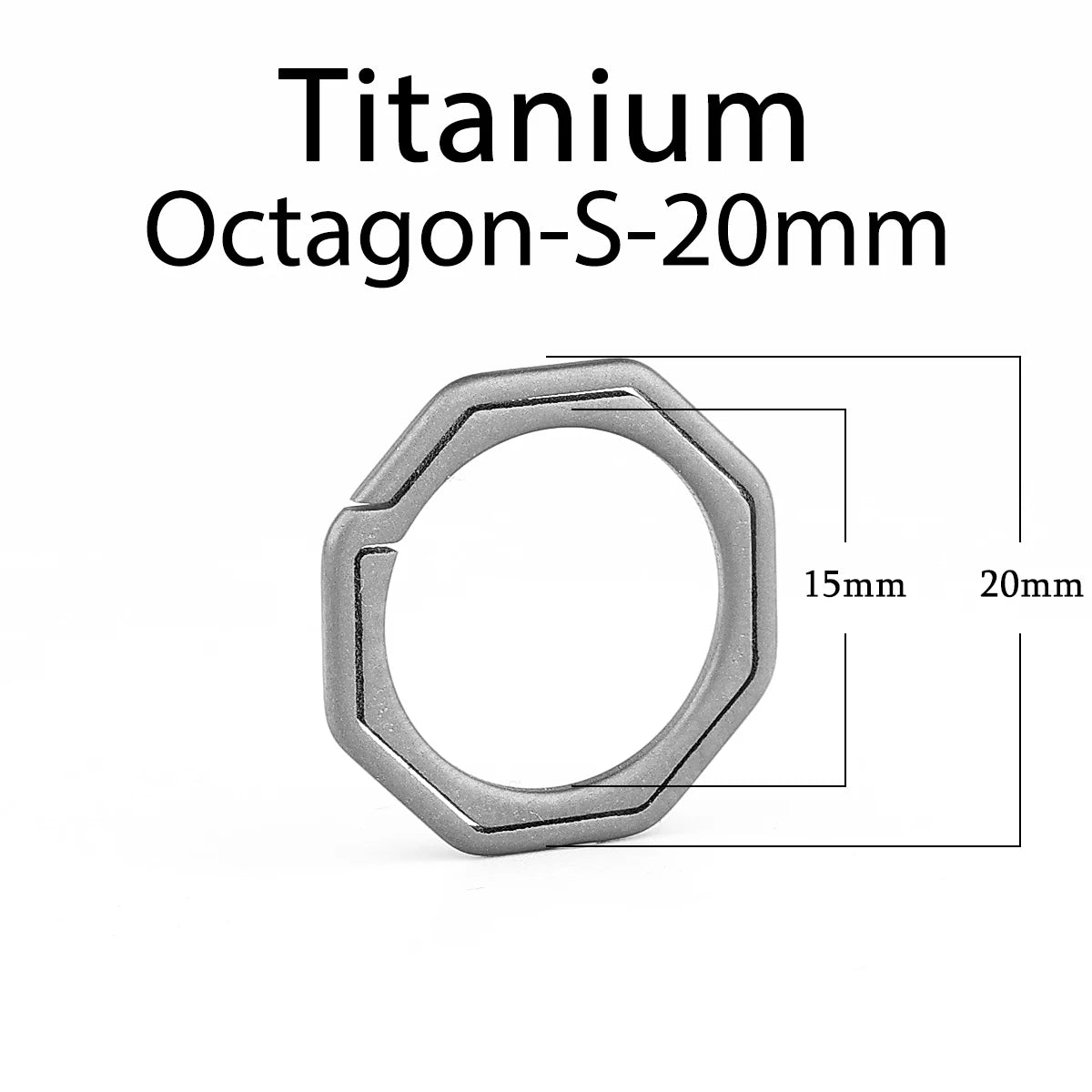 Real Titanium Keyring Super Lightweight Keychain Hanging Buckle for Car Key Ring Holder Quickdraw Tool Creative Accessories