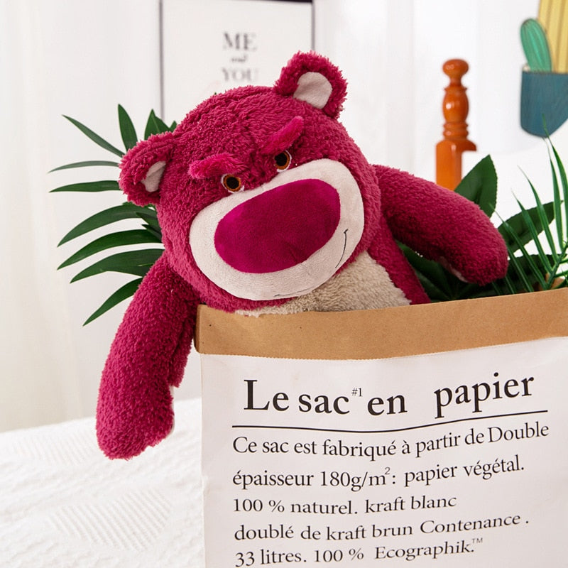 21cm Disney Toy Story Lotso Strawberry Bear Plush Toys With Strawberry Smell Stuffed Super Soft Kids Doll for Children