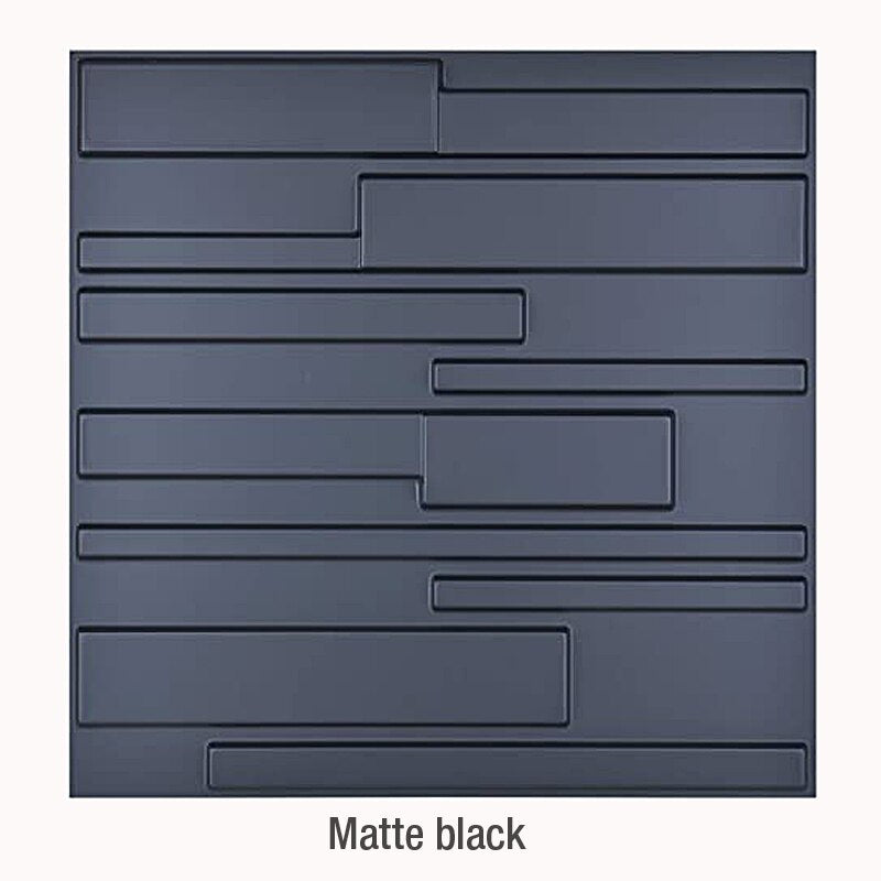 9.8ft/3m 12pcs 50x50cm 3D Wall Sticker Decor Blinds Line Living Room Wallpaper Mural Waterproof 3D Wall Panel Bathroom Kitchen