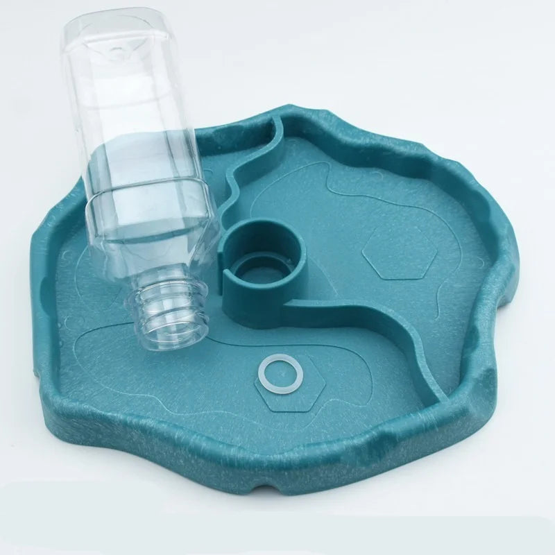 Pet Reptile Feeder 2 in 1 Automatic Water Food Feeding Plate Lizard Turtle Dispenser Reptiles & Amphibians Feeding Supplies