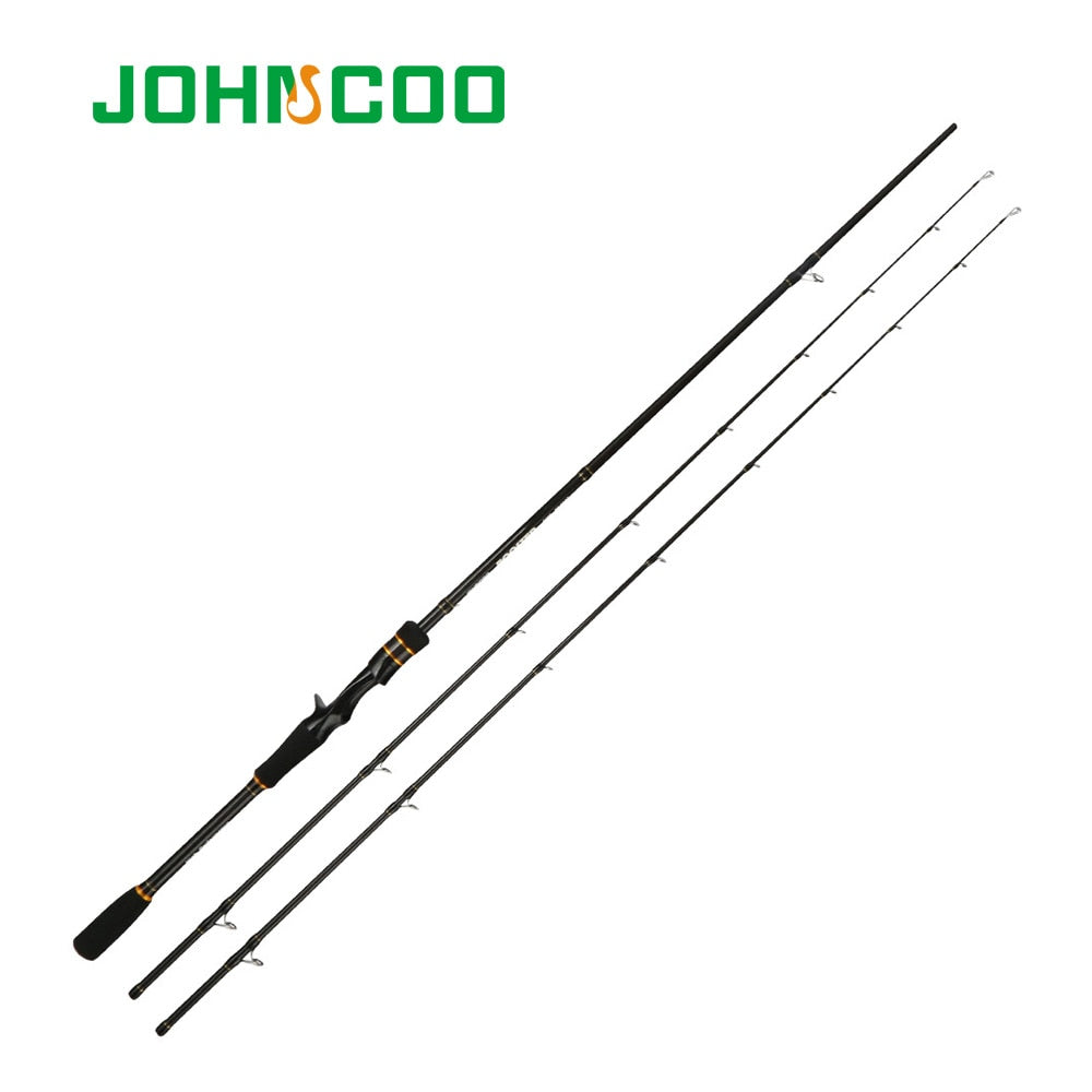JOHNCOO Booster Spinning Fishing Rod With 2 Tips M/Ml 5-28g Ex-Fast Action 2.1m 2.4m Spinning Fishing Cane and Baitcasting Rod