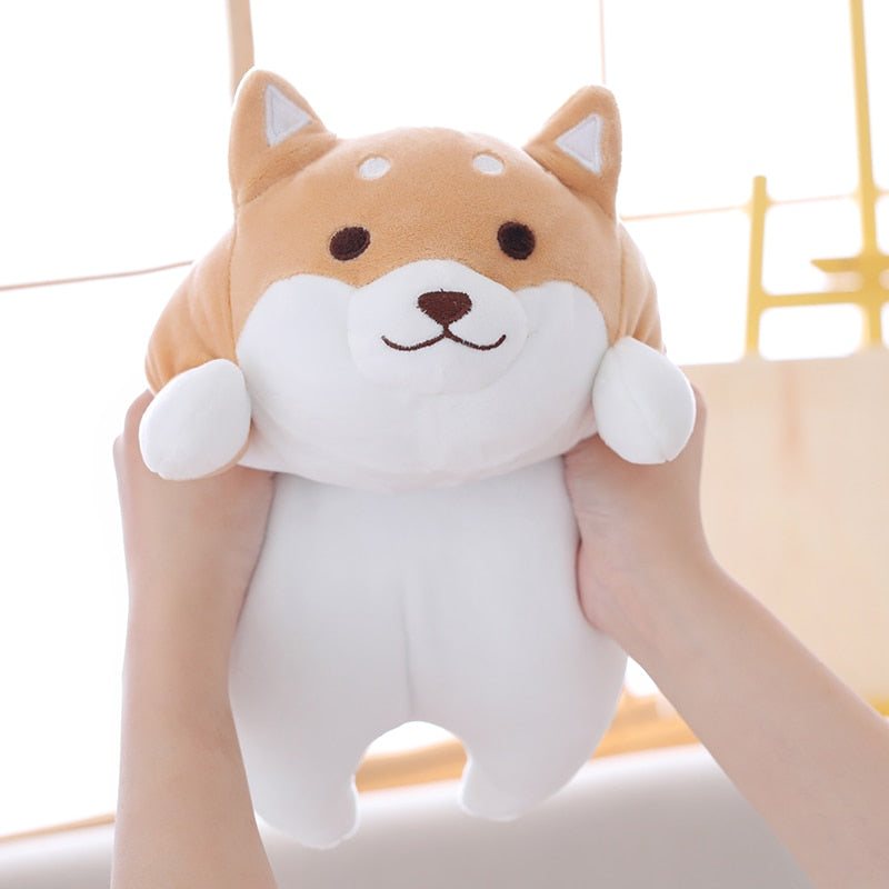 36/55 Cute Fat Shiba Inu Dog Plush Toy Stuffed Soft Kawaii Animal Cartoon Pillow Lovely for Kids Baby Children Good Quality
