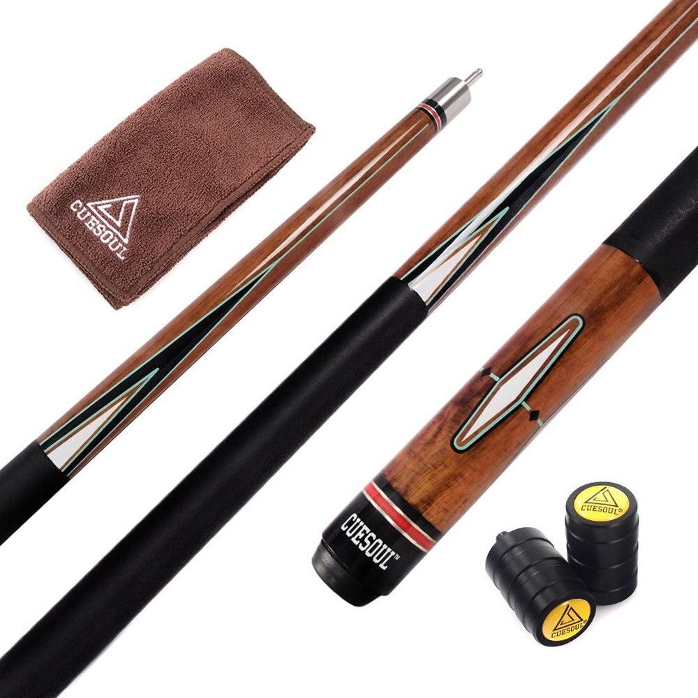 CUESOUL Professional Pool Cue Stick With 13mm Cue Tip With Cue Clean Towel and Cue Jointed Protector
