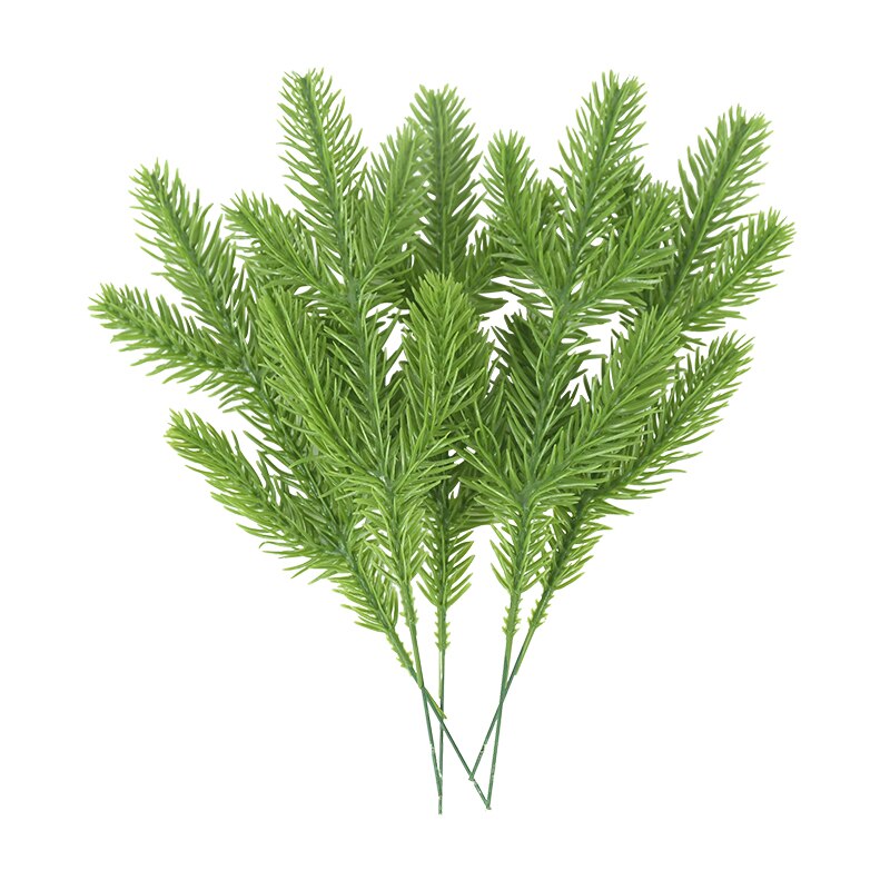 18cm Artificial Pine Branch Ornament Christmas Decoration Christmas Decorative Flower Xmas Decor Christmas Tree Accessories
