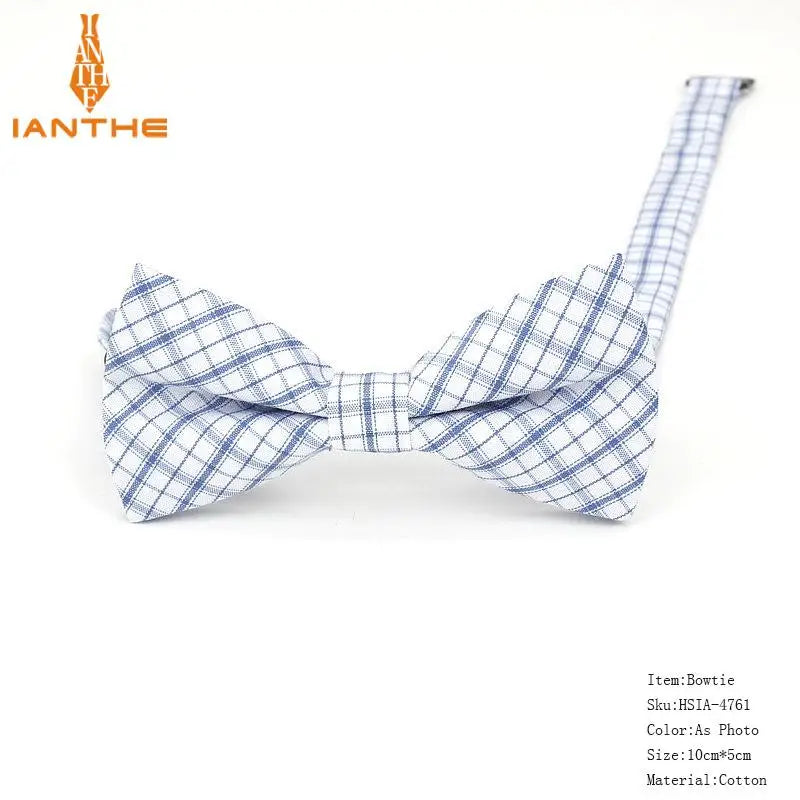 36Colors Brand Plaid Kid Bowtie Cotton Children Bowties Baby Kid Classical Pet Dog Cat Striped Butterfly Child Bow Tie