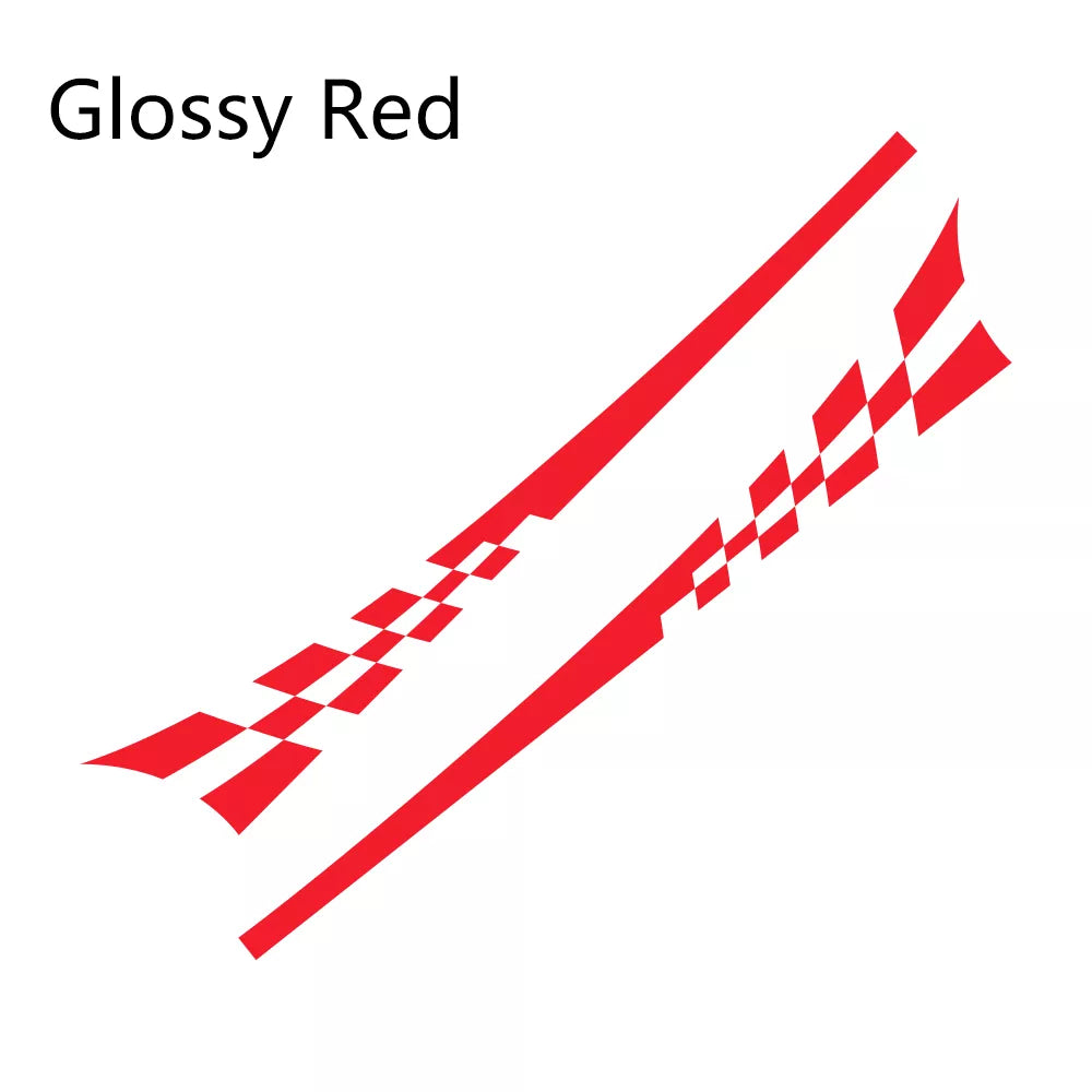 2pcs/Lot 220x25cm Car DIY Both Sides Stickers Race Stripes Camouflage Automobiles Products Car Wrap Vinyl Film Car Accessories