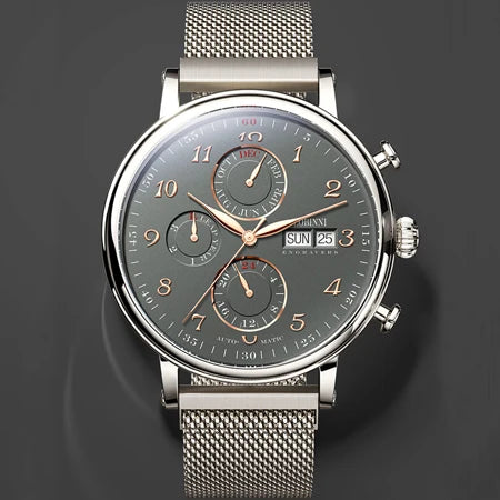 Men's Watches Switzerland LOBINNI Luxury Brand Perpetual Calendar Multi-Function Seagull Automatic Mechanical Sapphire L13019-6