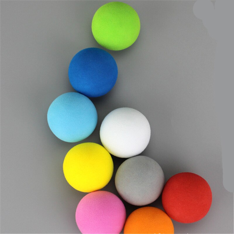 30pcs 42mm EVA Foam Golf Soft Sponge Monochrome Balls for Outdoor Golf Practice Balls for Golf/Tennis Training Solid 9 Colors