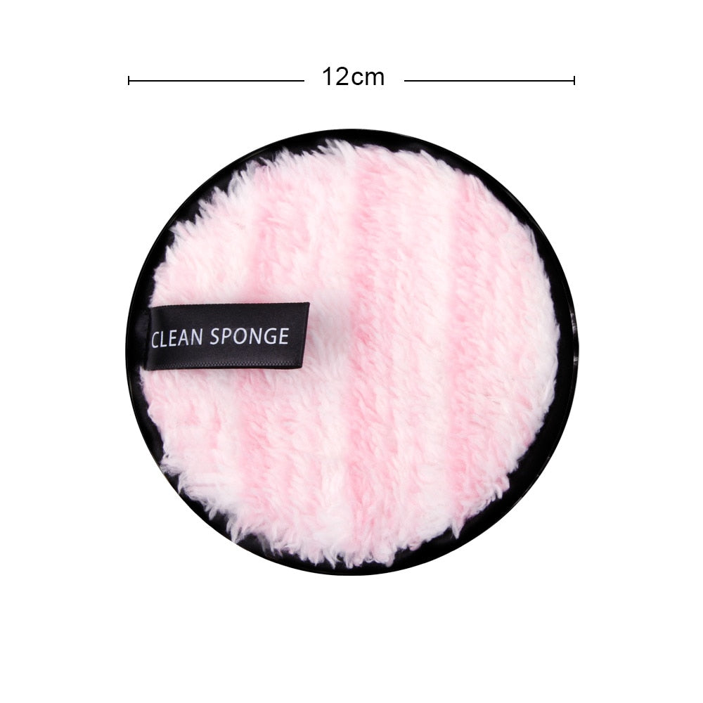 Makeup Remover Puff Reusable Make-Up Pads Washable Cleansing Cotton Microfiber Cloth Pad Skin Care Nail Art Cleaning Wipe Tools