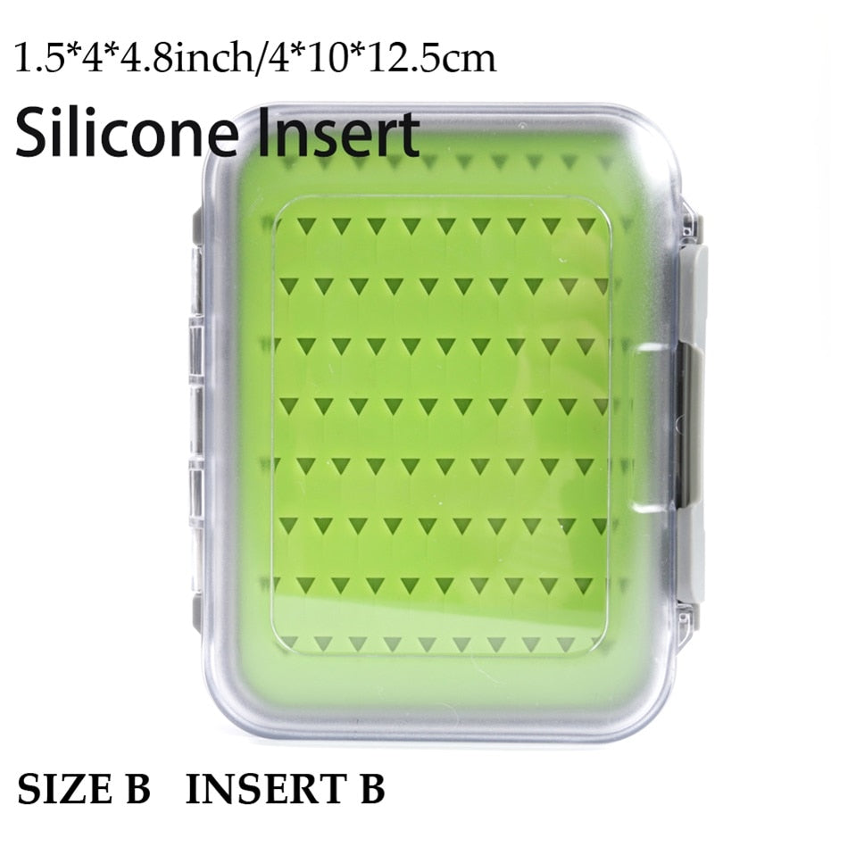 Maximumcatch Fly Box Waterproof Slit Foam High Density 4 Size Fly Fishing Tackle Box