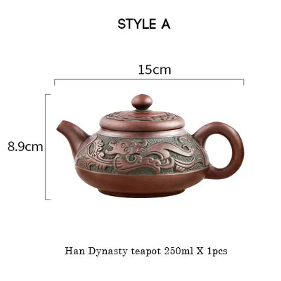 Yixing Raw Ore Household Teapot Handmade Large Capacity Tea Making Device Cerami