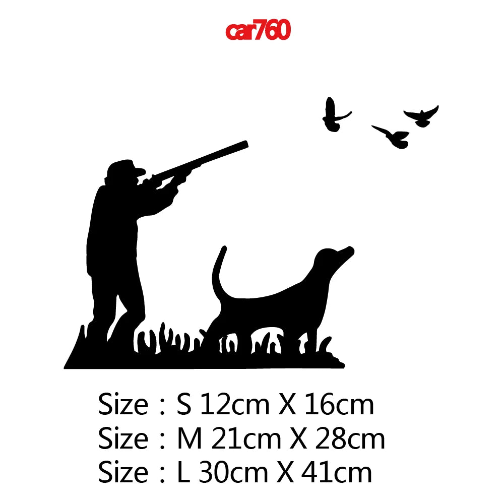 Hunter Car Stickers Hunting Adventure Decal for Auto Body Cars Head Engine Cover Windows Decoration Wrap Vinyl