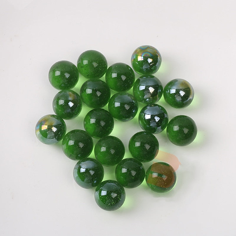 16mm Glass Marbles Balls Charms Clear Pinball Machine Home Decor for Fish Tank Vase Aquarium Toys for Kids Children 10PCS