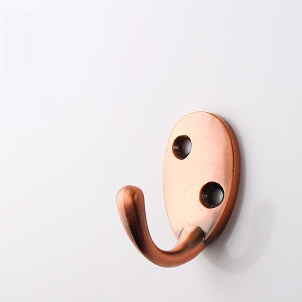 KAK 5pcs/Lot Zinc Alloy Bronze Clothes Hangers Wall Hooks Coat Bag Hat Hanging Hooks Bathroom Kitchen Anitque Racks With Screws
