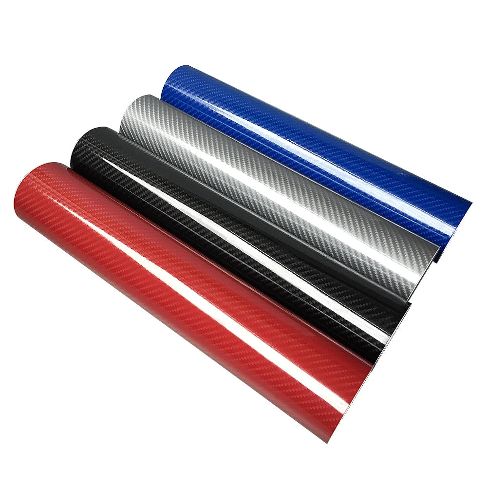 100*30/10cm High Glossy 5D Carbon Fiber Wrapping Vinyl Film Motorcycle Tablet Stickers and Decals Auto Accessories Car Styling