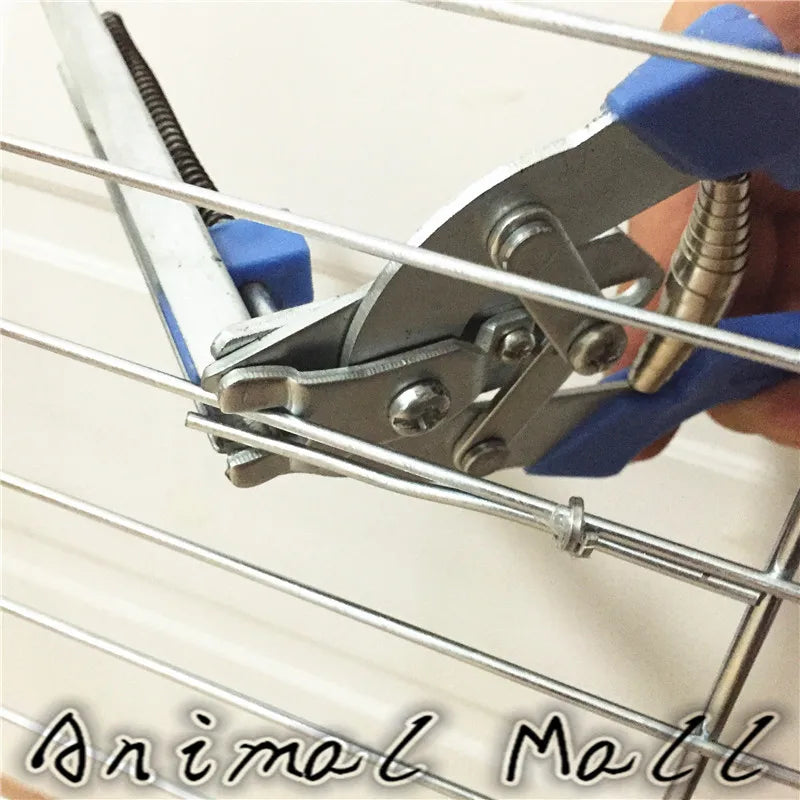 600 Pcs M Shape Nail Animal Cages Installed Nail Rabbit Cage Pliers Birds Dog Cat Quail Poultry Cages Installed Nail