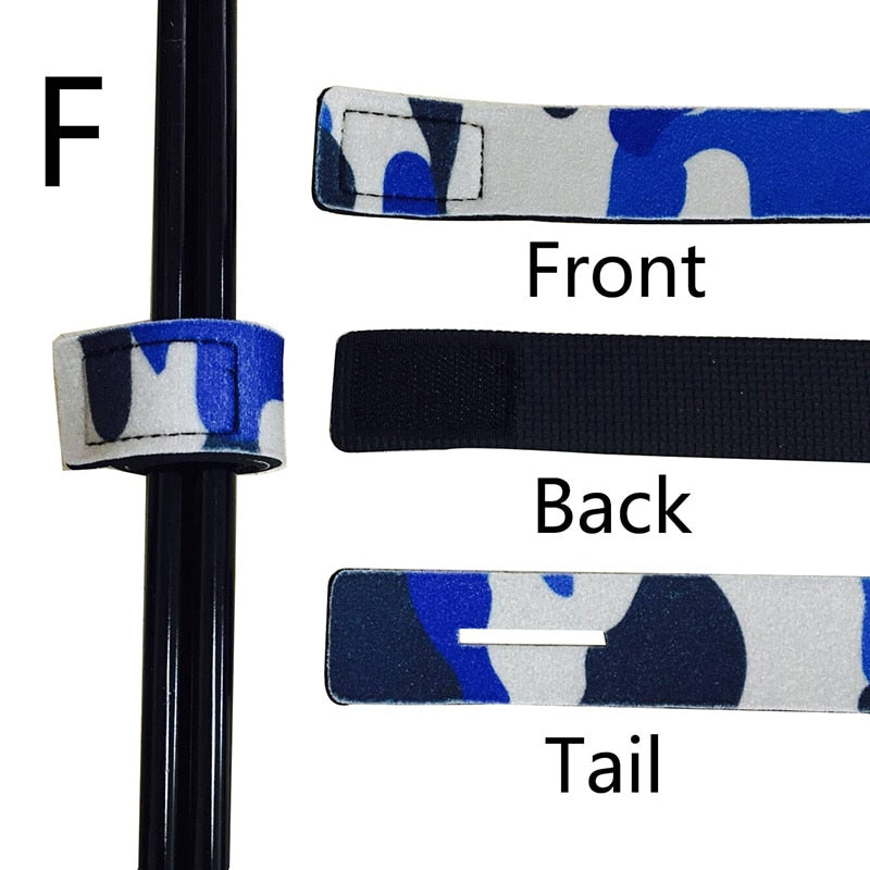 OUTKIT 2PCS New Fishing Tools Rod Tie Strap Belt Tackle Elastic Wrap Band Pole Holder Accessories Diving Materials Non-Slip Firm