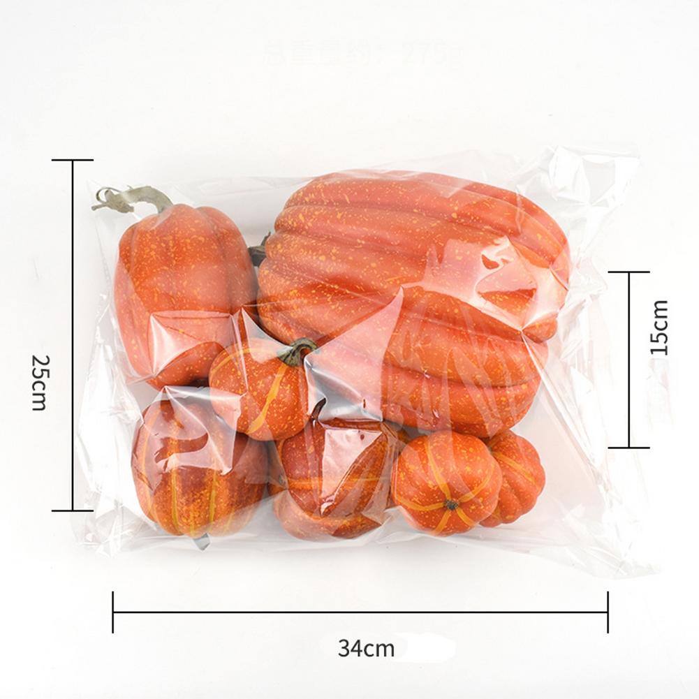 7pcs Artificial Pumpkin Mold White Yellow Halloween Thanksgiving Autumn Harvest Pumpkin Props for Home Halloween Decoration