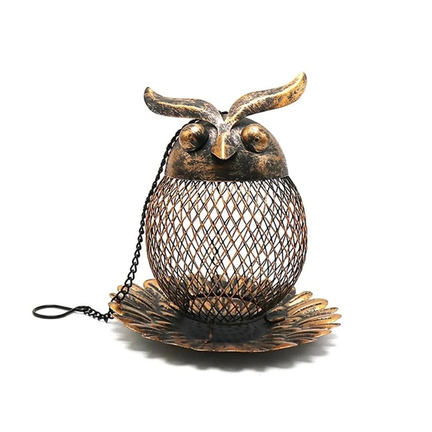 New Outdoor Courtyard Iron Owl Hummingbird Feeder Hummingbird Feeder Hummingbird Feeder