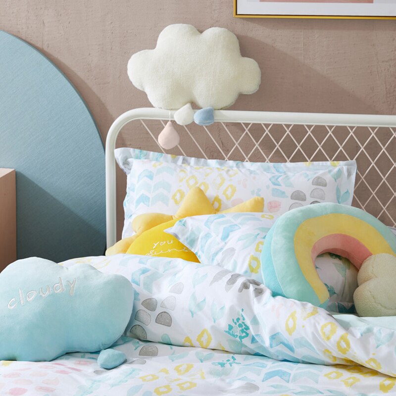 New Arrival Plush Rainbow Cloud Sun Toy Home Decoration Rainbow Cloud Pillow Cute Creative Weather Throw Pillow Kids Toys