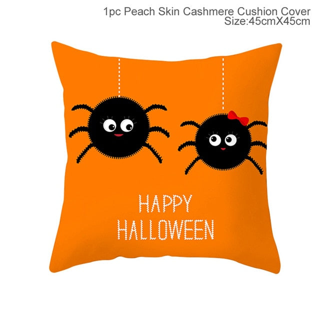 Halloween Decoration for Home Cartoon Pumpkin Bat Ghost Pillowcase Horror Halloween Party Supplies Accessories Haloween Ornament