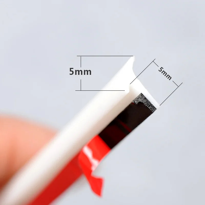 Car Seal Slanted T-Type Front Bumper Auto Seal Rubber Weatherstrip Edge Trim for Universal Car Accessories