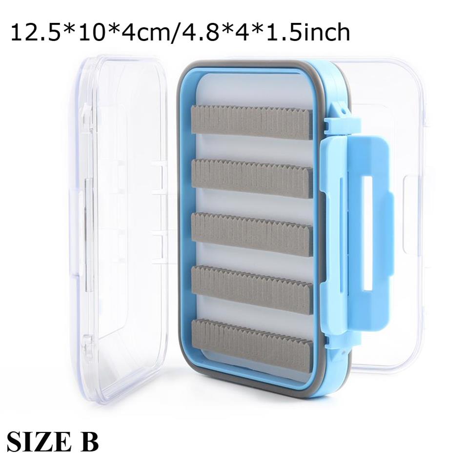 Maximumcatch Fly Box Waterproof Slit Foam High Density 4 Size Fly Fishing Tackle Box