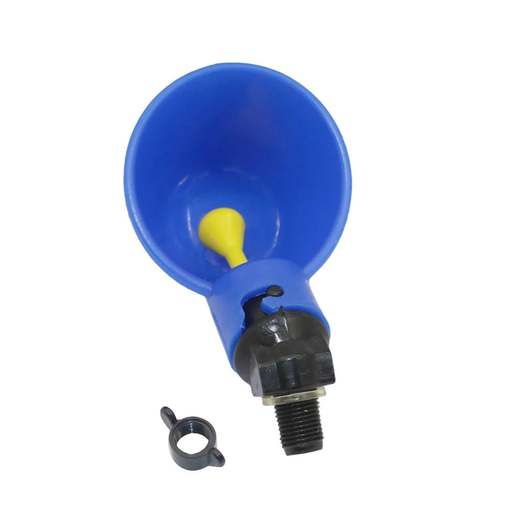 5 Pcs Poultry Water Drinking Cups Automatic Quail Chicken Drinking Plastic Chicken Fowl Drinker Cups Breeding Equipment
