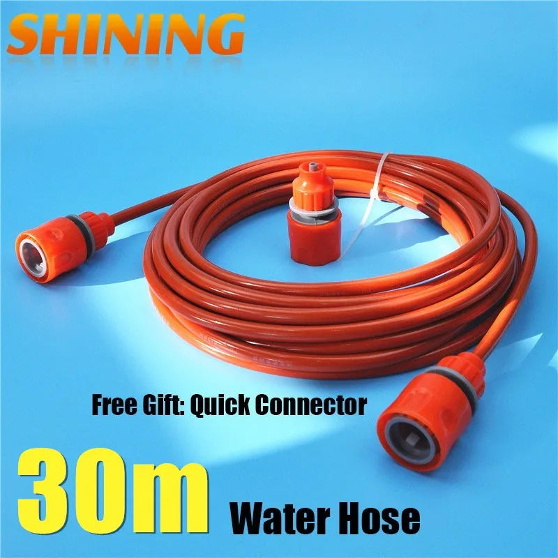 25 Feet 8m Orange PU Car Washing Garden Watering Hose Pipe With Quick Connector High Pressure Car Washer Pipeline Conduit 5*8mm