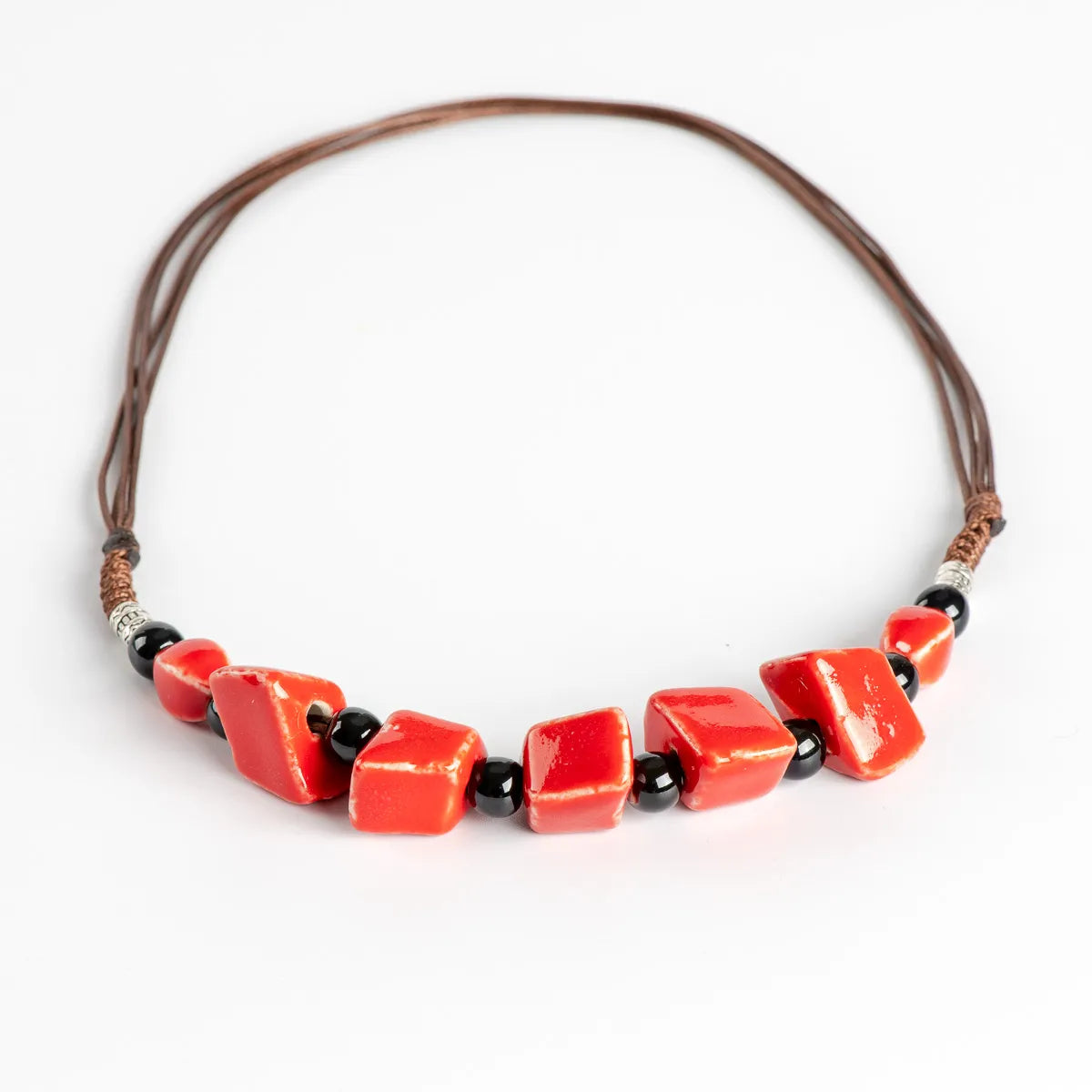 Colorful Irregular Shape Ceramic Beads Neckalce Artware Antique Necklaces & Pendants for Women #FY567