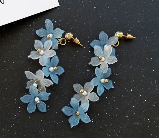 Trendy Earrings Flowers Stud Earrings for Women Vintage Creative Temperament Contracted Woman Stud Earrings Fine Jewelry