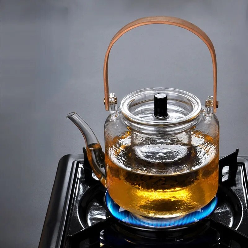 Kettle Electric Pottery Stove Heating Filter Glass Steaming Teapot Tea Cooker Fl