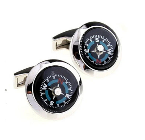 Cufflinks Retail Novelty Sail Design Blue White Color Sport Series Cufflinks for Men Cuff Links