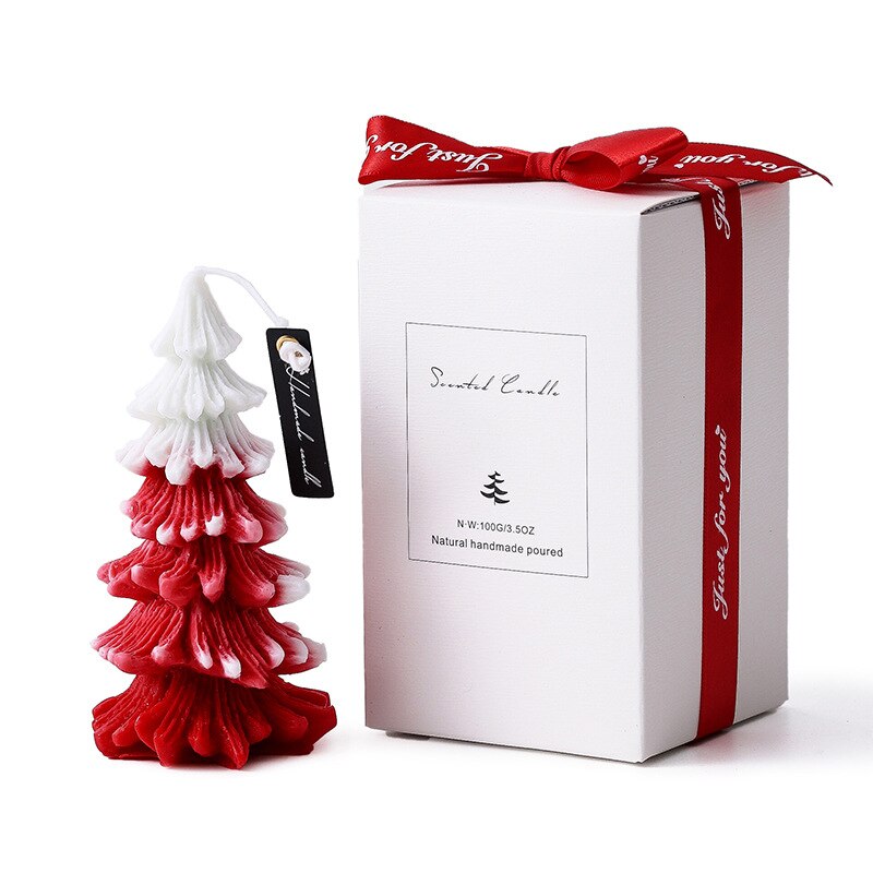 Christmas Tree Fragrance Candle Handmade Christmas Atmosphere Fragrance Kid's Scene Decoration Window Ornaments