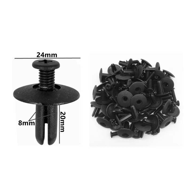 20Pcs 6mm 7mm 8mm 9mm 10mm 5mm Screw Plastic Fastener Bumper Fender Clip Buckle for Audi Toyota VW Buick Honda Renault Nissan