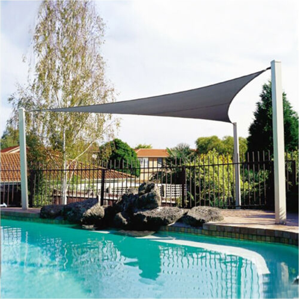 Waterproof Shade Sail Anti-Uv Sunshade Net Outdoor Garden Sunscreen Sunblock Shade Cloth Net Plant Greenhouse Cover Car Cover XL